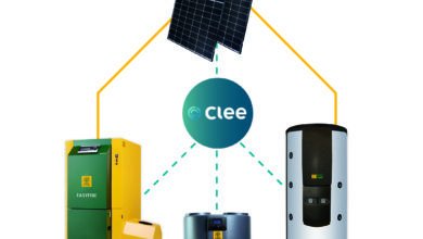 Komplettsystem für nachhaltige Heizung und Stromversorgung. Copyright: KWB Energiesysteme