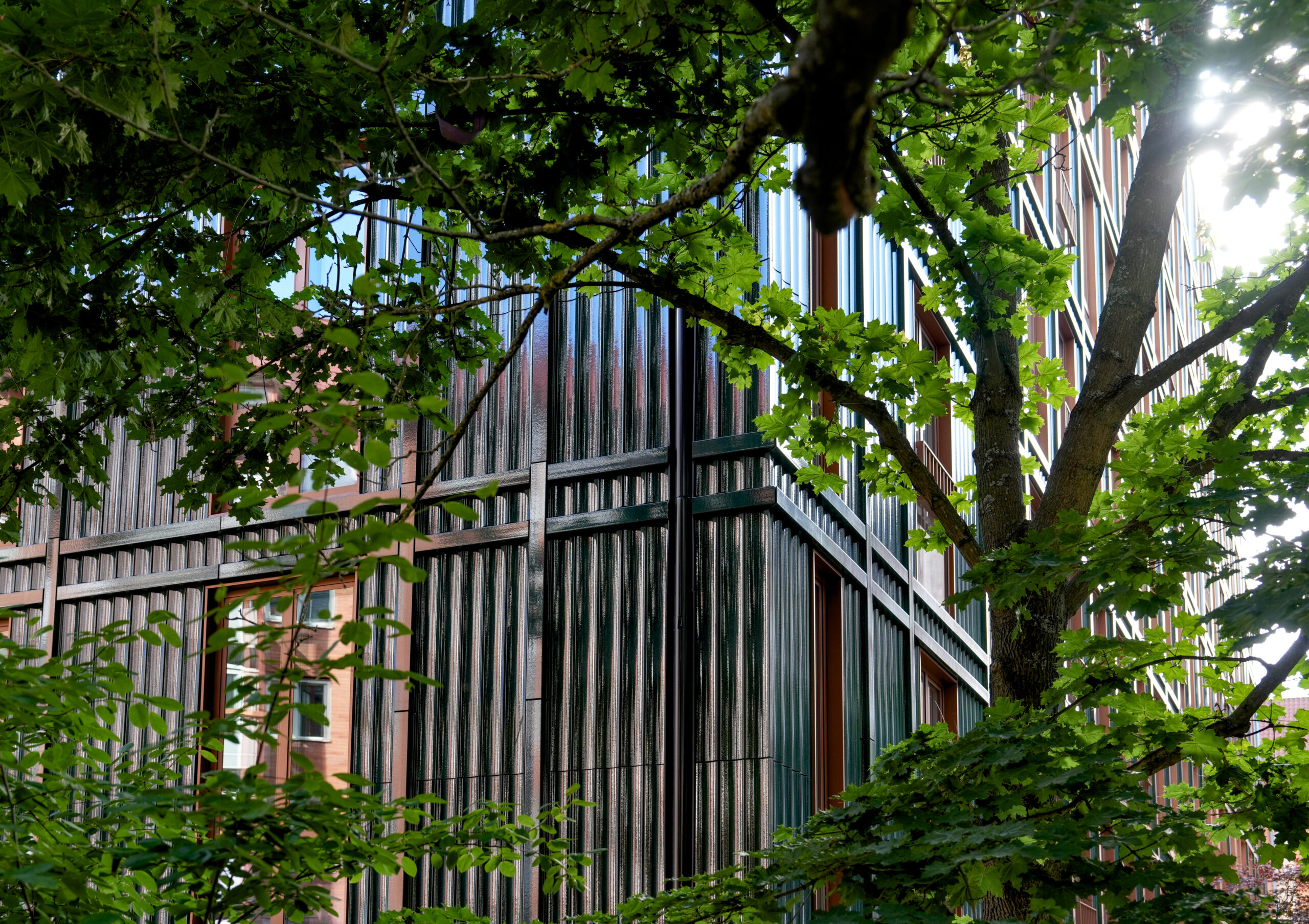 Das Tile House mit keramischer Fassade. © Niels Ole Sørense