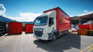 Mitte Mai holte Steinbacher den ersten LKW mit EPS-Abfällen zur Wiederaufbereitung in sein Werk nach Erpfendorf. @ Günther Kresser