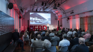 Mehr als 120 Teilnehmer*innen folgten den spannenden Vorträgen zum Thema "Digitale Bauwelten" beim Future Brick Day von Wienerberger im Architekturzentrum Wien. © Philipp Podesser