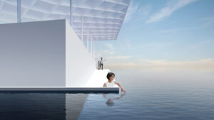 Am 4. September 2025 wird im Becken des Arsenale in Venedig das Projekt AquaPraça eröffnet ©Biennale di Venezia
