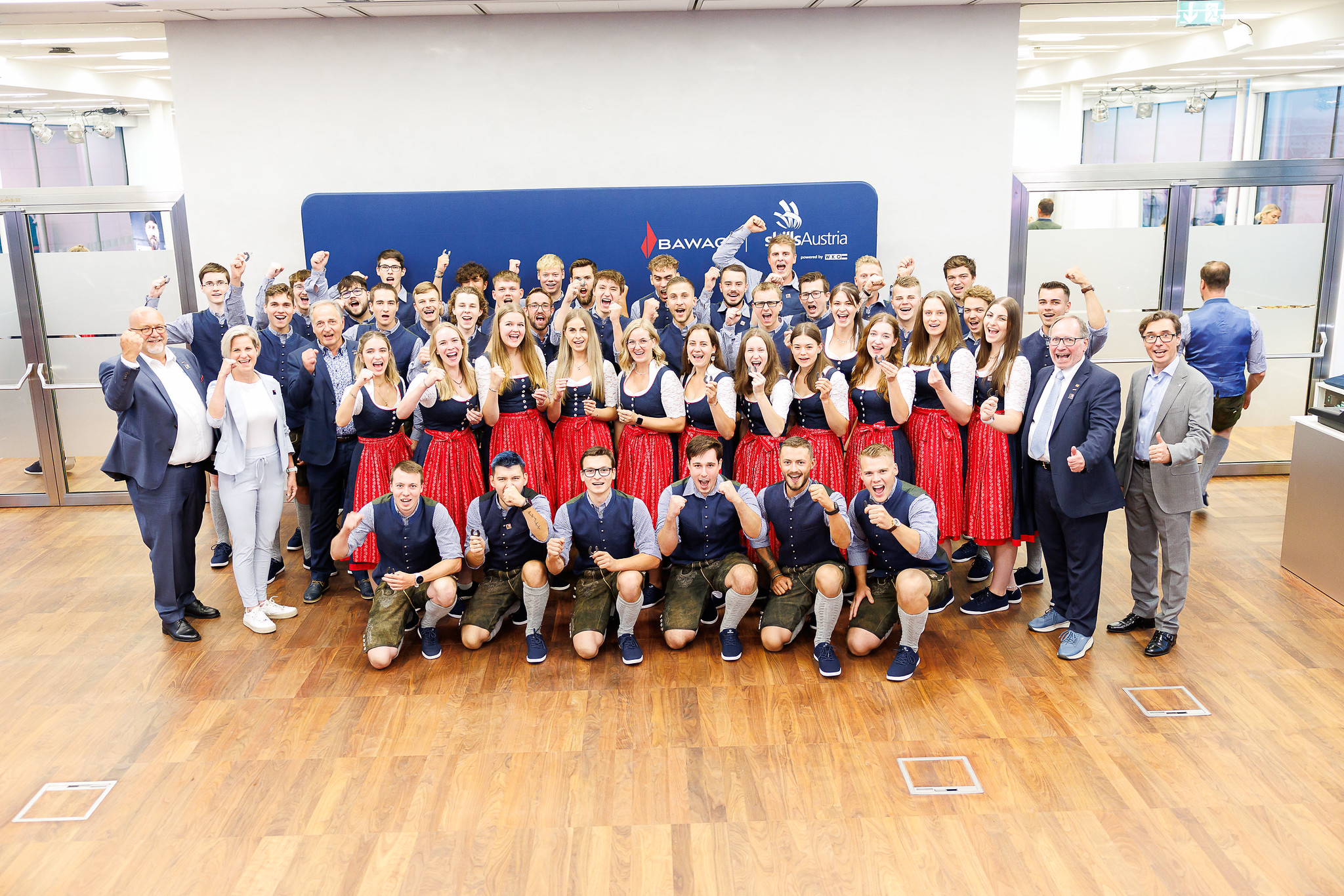 Vertreter aus Politik und Wirtschaft verabschiedeten das Berufsnationalteam in der Wirtschaftskammer Österreich in Wien