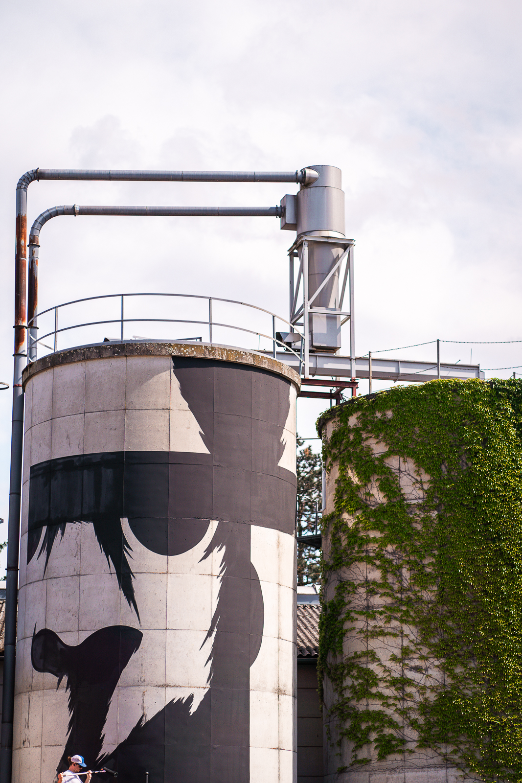 Altes Silo einer Tischlerei