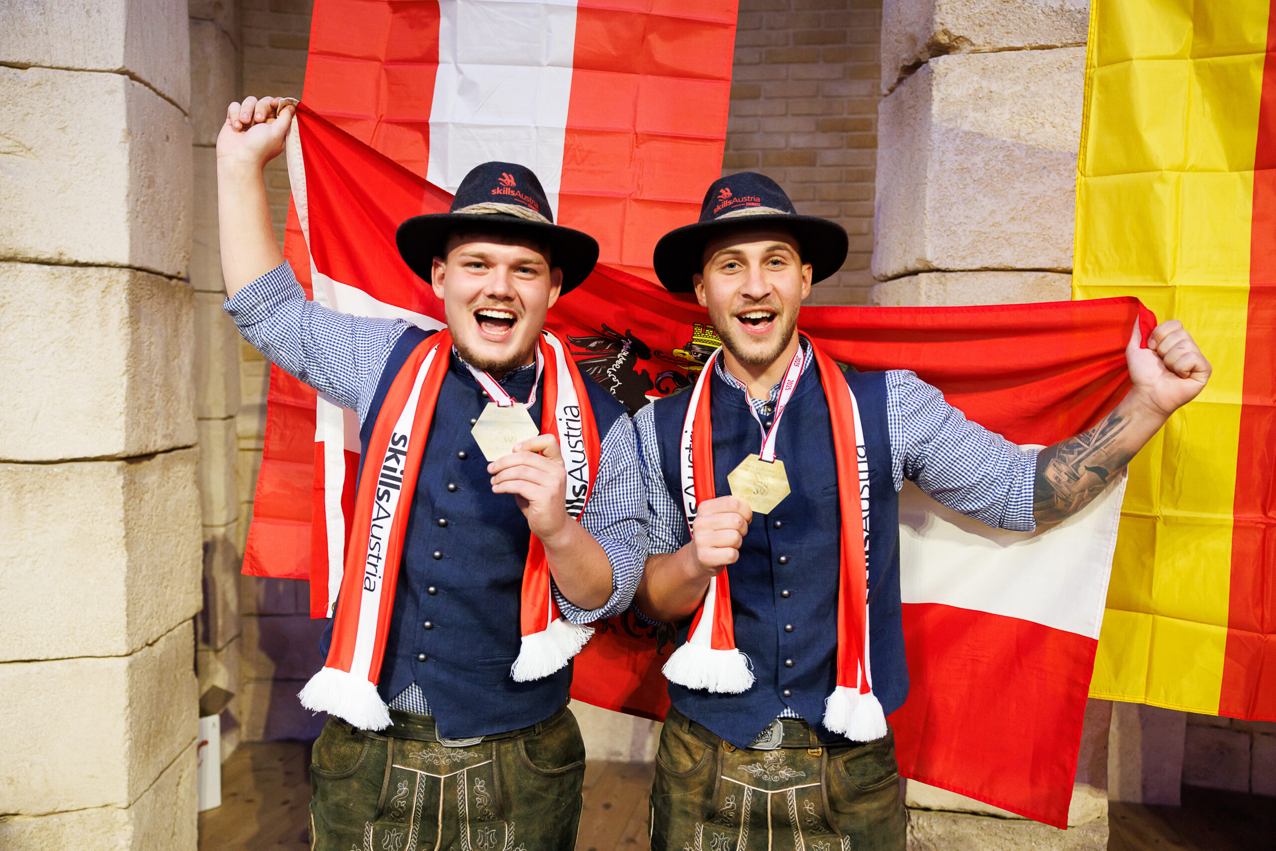 Lukas Miedler (l.) und Lukas Ritzberger: Goldmedaille gewonnen.