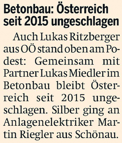 Zeitungsbericht