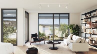 Mit Schüco Perfect sind Sonnenschutz, Insektenschutz, Designfensterbank oder Absturzsicherung gewerkeübergreifend in einem System vereint. © Schüco International KG