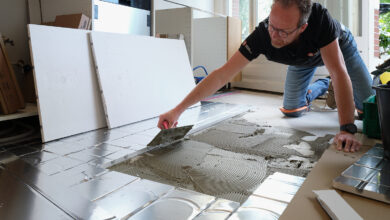 Besonders flach: Fußbodenheizungssystem von Uponor Copyright: Paul Lagro