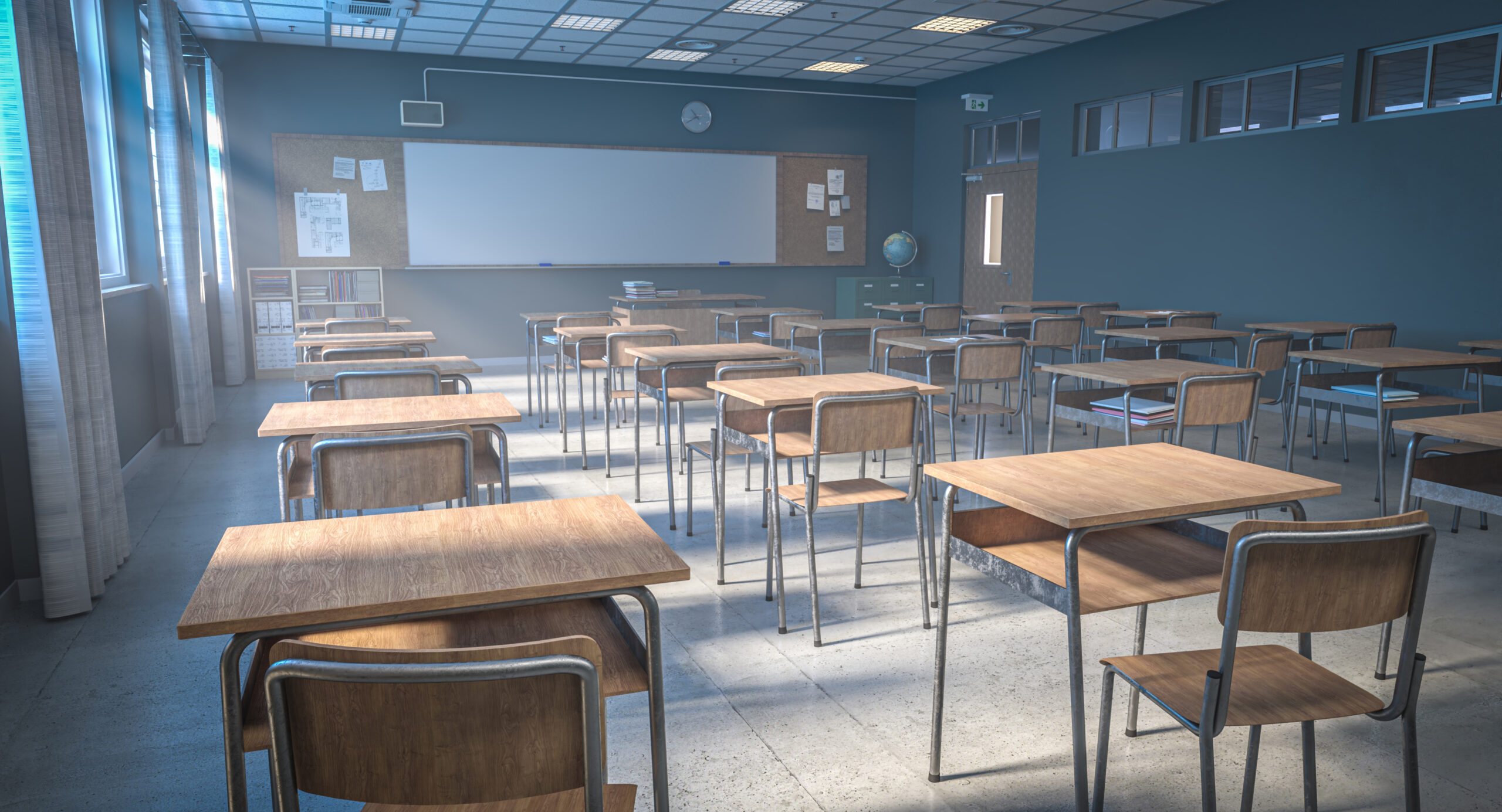 Dicke Luft in Schulen. Copyright: tiero istock getty images plus