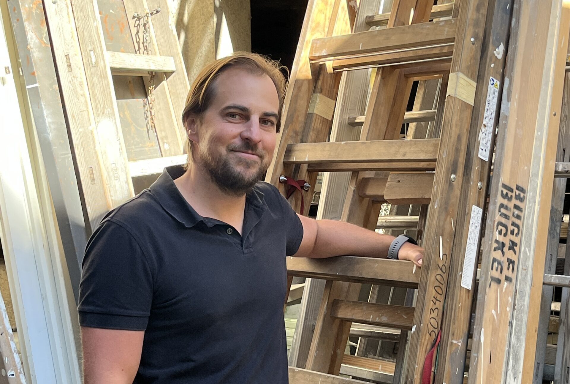 Berhard Bugkel in der Werkstatt. © Barbara Jahn