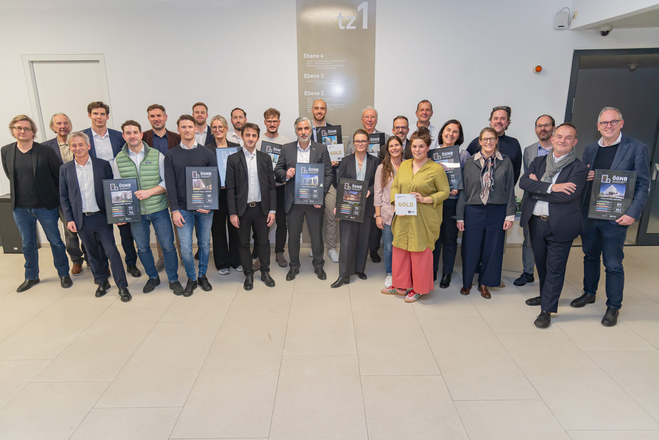 Alle Ausgezeichneten bei der ÖGNB-Veranstaltung.