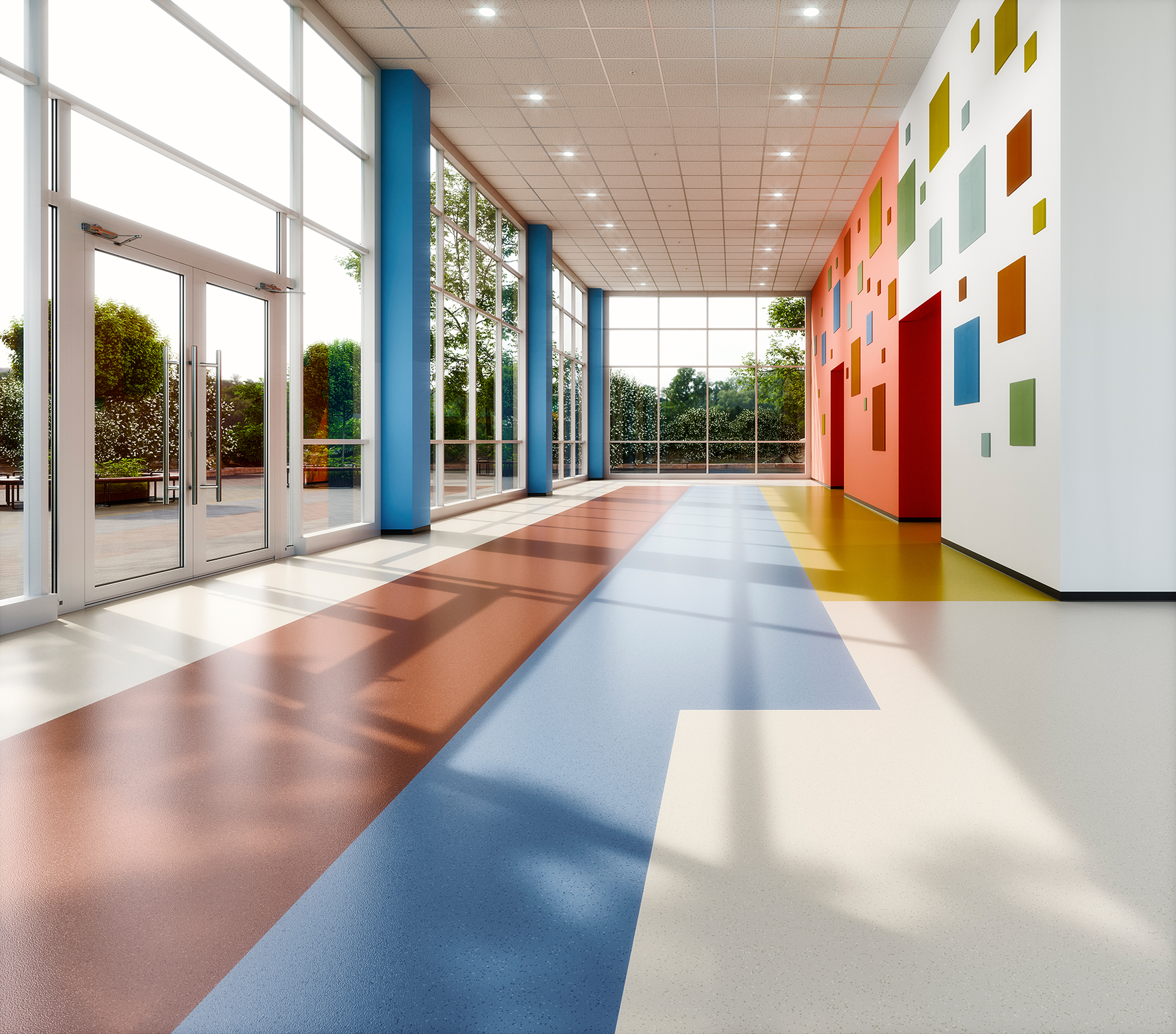 Mit den neuen Farben und den beiden Oberflächenvarianten bietet die Kollektion „norament 926 satura“ nun noch mehr kreative Gestaltungsfreiheit. © Elmar Witt