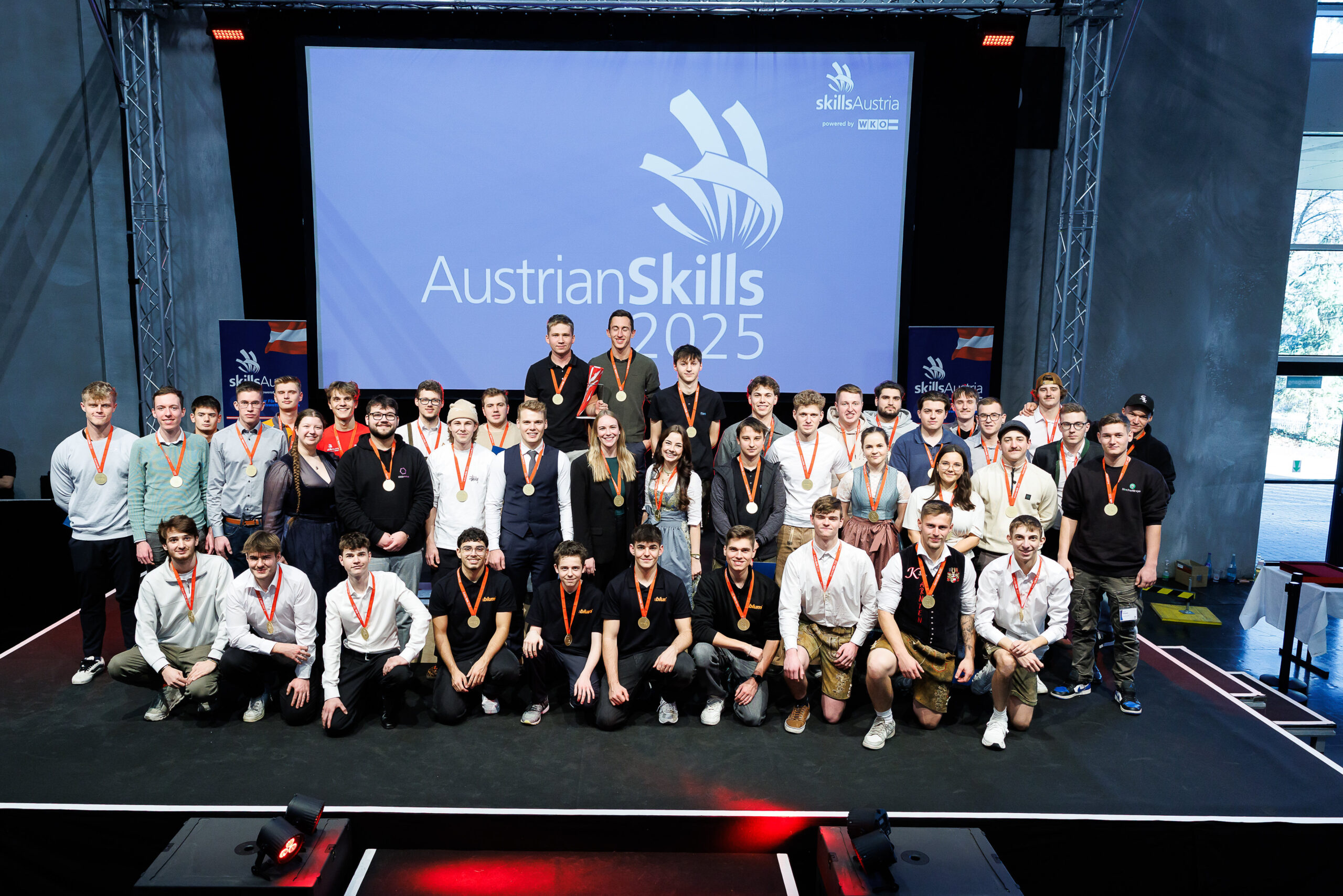 Die Sieger der Austrian Skills 2025. Copyright: Skills Austria Wieser Slovencik