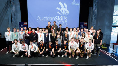 Die Sieger bei den Austrian Skills 2025. Copyright: Skills Austria Wieser Slovencik