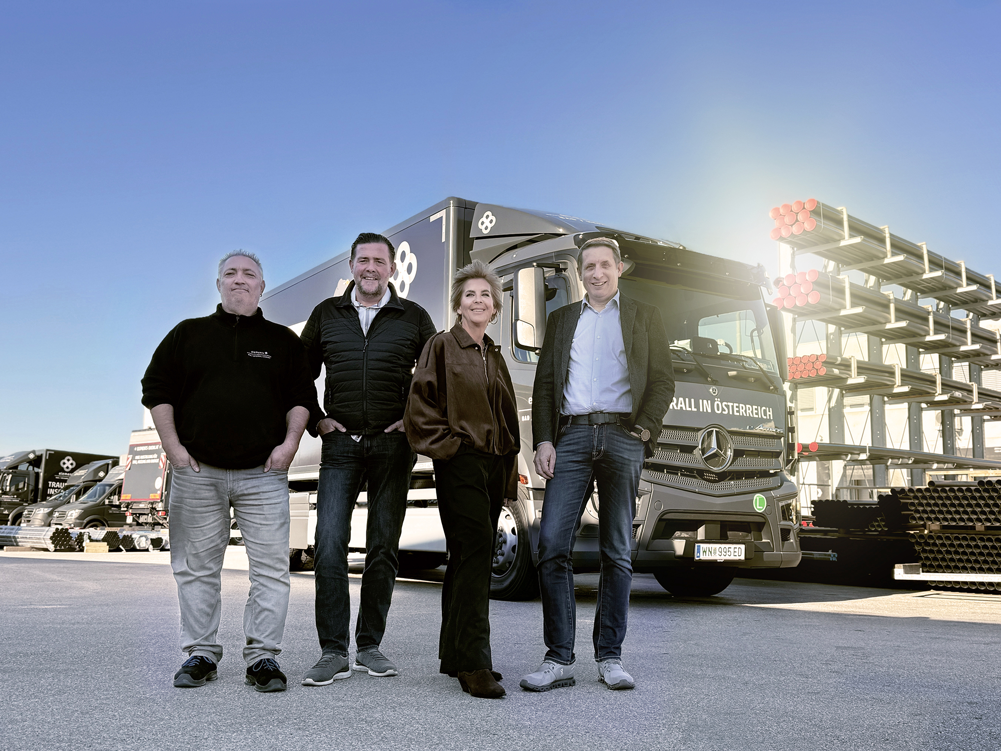 E-LKW im Einsatz für die GC-Gruppe Österreich. Copyright: GC-GRUPPE ÖSTERREICH