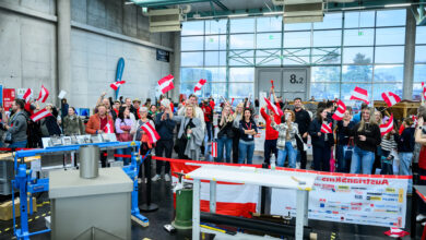 Tolle Stimmung bei den AustrianSkills und der Independent Skills Championship der Spengler in Salzburg. Das begeisterte Publikum feuerte die jungen Spengler zum Endspurt an. © SkillsAustria / Max Slovencik / Florian Wieser