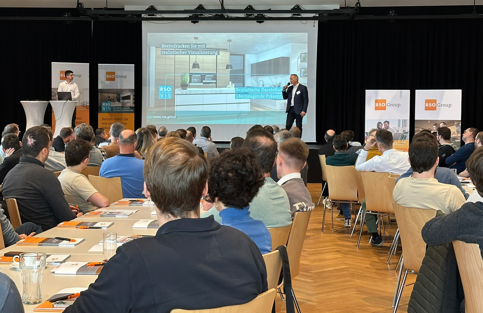 David Rößl präsentierte die neuen Features von RSO-VIS auf Basis von Blender. © RSO Group