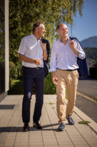 Walter Wiedenbauer und Erwin Truskaller (rechts).© Sto