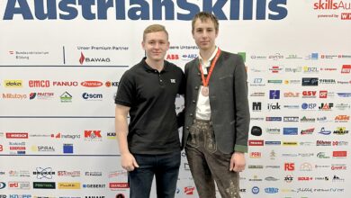 Erfolg für Zeppelin: Marc Schautzer und Stefan Kicker. Copyright: Skills Austria