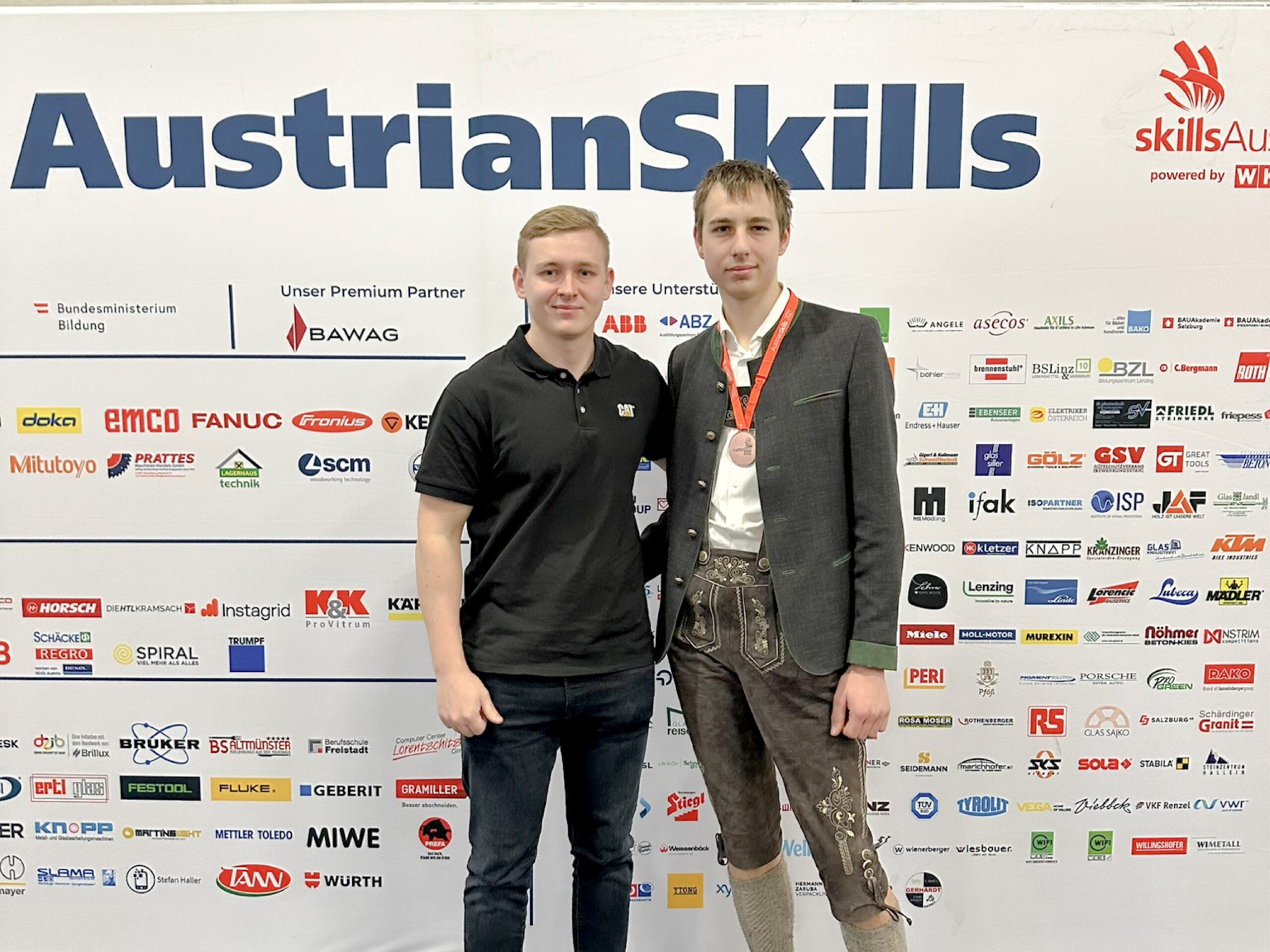 Erfolg für Zeppelin: Marc Schautzer und Stefan Kicker. Copyright: Skills Austria