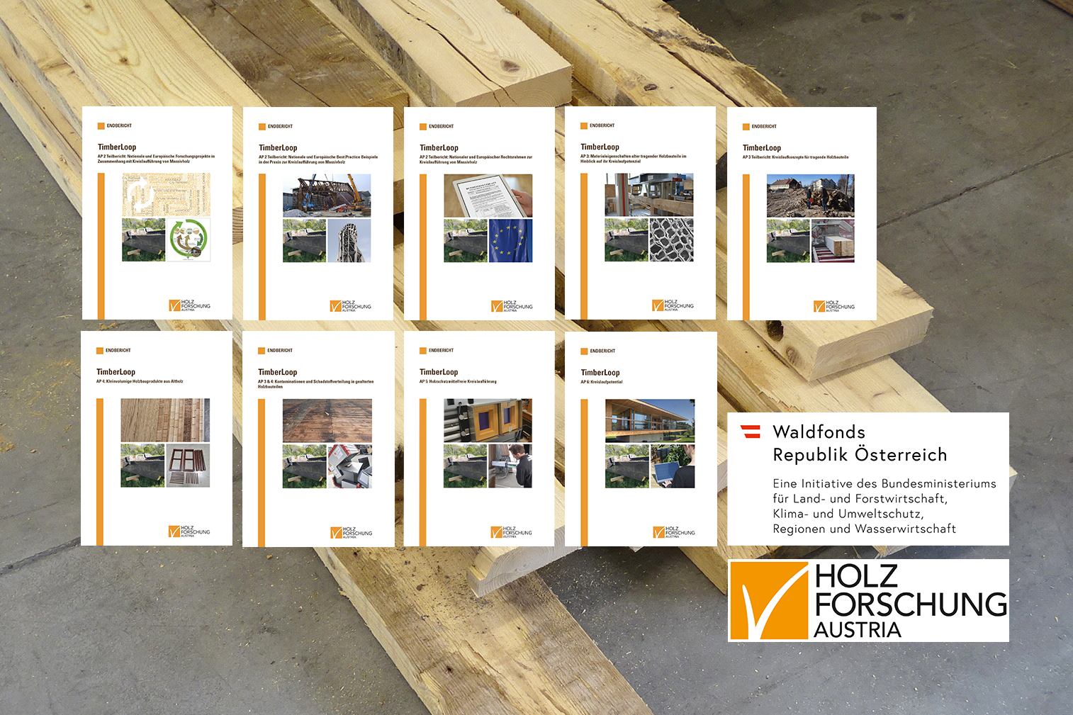 Neun Cover von Forschungberichten