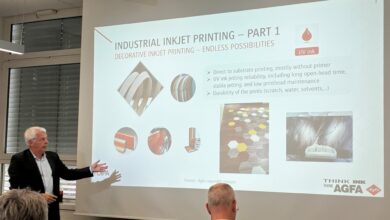 Informative Vorträge zeigten die vielfältigen Möglichkeiten des Digitaldrucks auf. © Adler