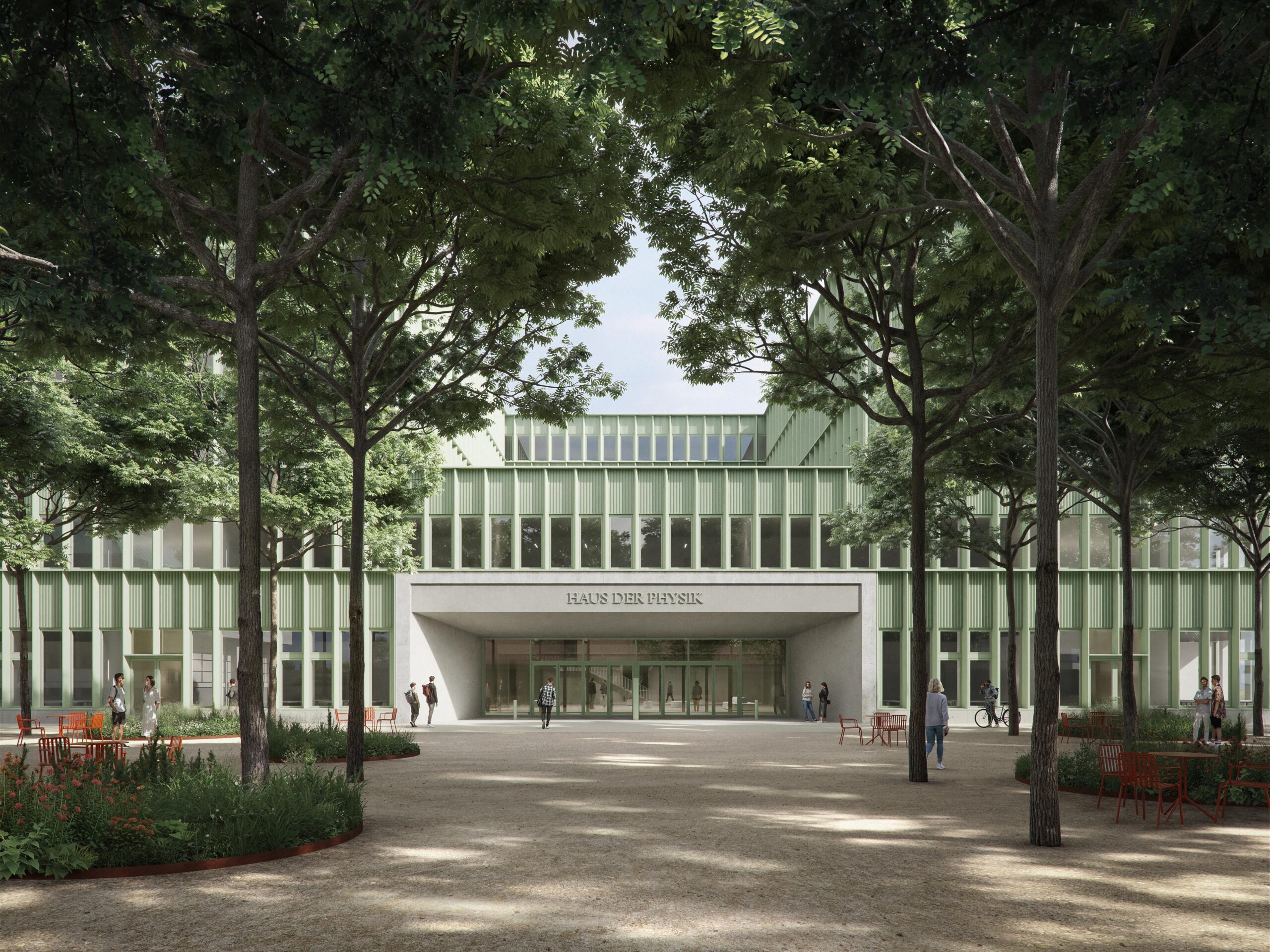 Haus der Physik: Visualisierung des Neubaus am Campus Technikerstraße Innsbruck