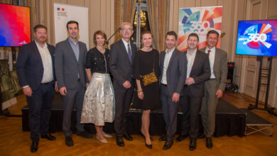 Stefan Doppler (Vetrotech), Branislav Hyben (Ecophon) Christina Zink, Peter Giffinger, Michael Allesch, Monika Döll, Nikolas Woldran (alle Saint-Gobain Austria) Jochen Pfau, (TH Rosenheim) © Michael Hetzmannseder