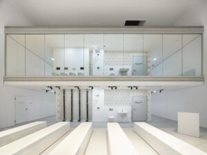 Das Akustiklabor im Erdgeschoss.© Roland Halbe