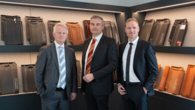 Die Erlus Vorstände (von links): Rüdiger Grau, Martin Eisenreich und Andreas Wilhelm. © Erlus