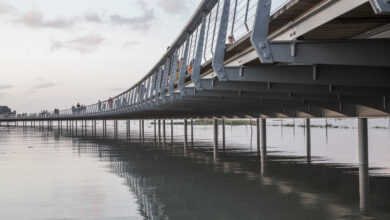 Der Steg zum Mont-Saint-Michel von Dietmar Feichtinger