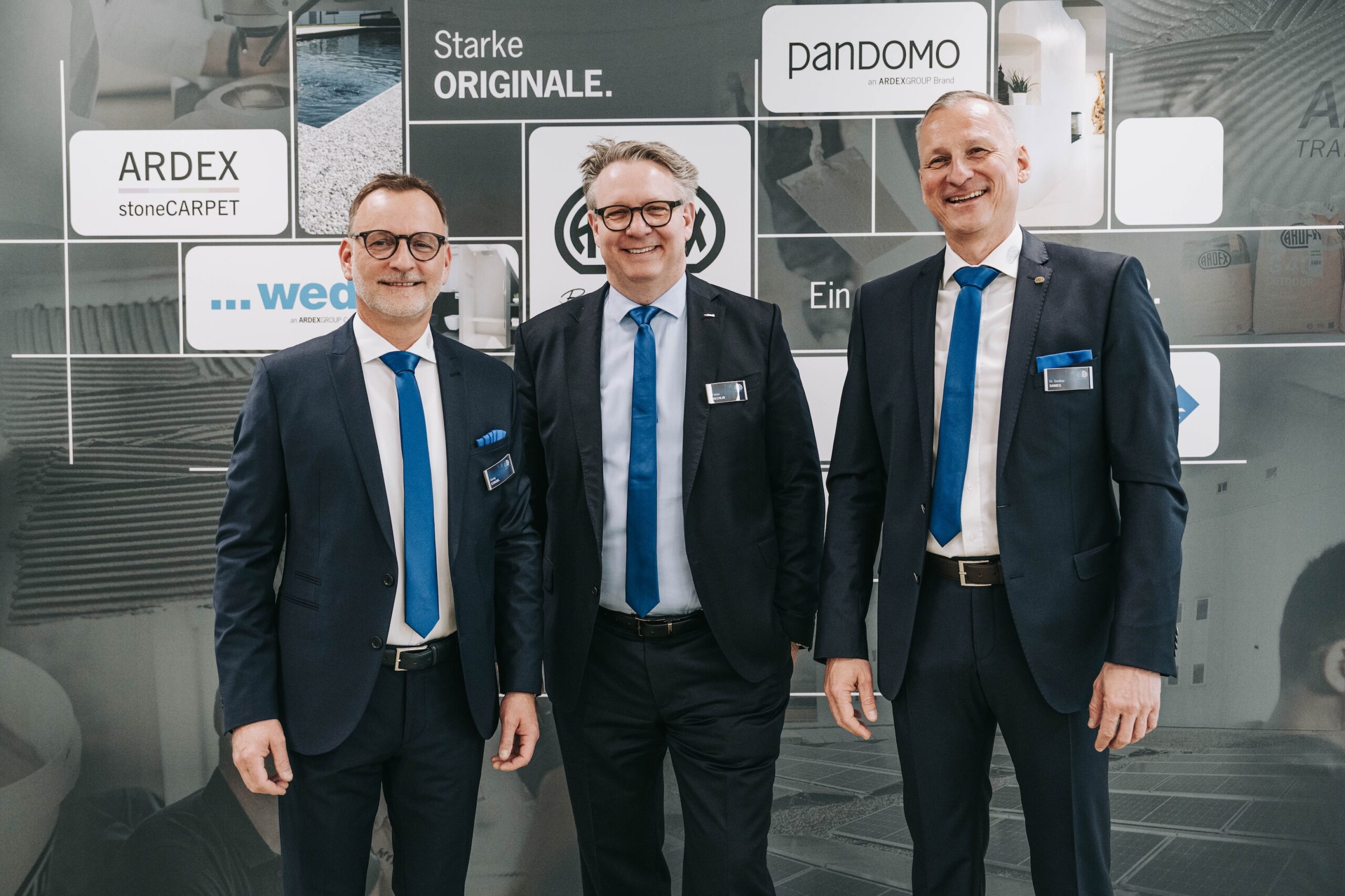 Neue Partnerschaft (v.l.): Georg Strodl, Fabian Rechlin, Gunther Sames. Copyright: ARDEX
