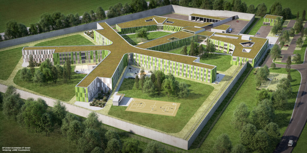 Visualisierung Justizanstalt 
© Zinterl Architekten ZT GmbH