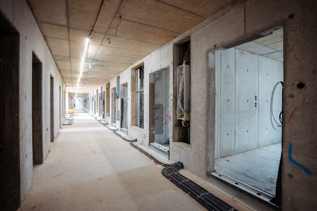 Aktuelle Baustellenfotos der Justizanstalt Klagenfurt am Wörthersee 
© Rene Knabl