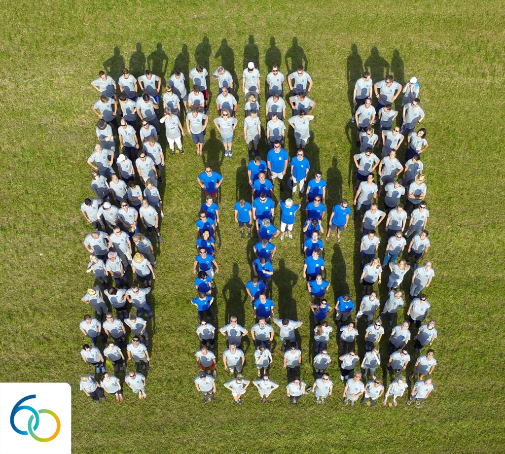 Gemeinsam zum Erfolg – Luftbild vom Teamevent des ift Rosenheim. © ift Rosenheim