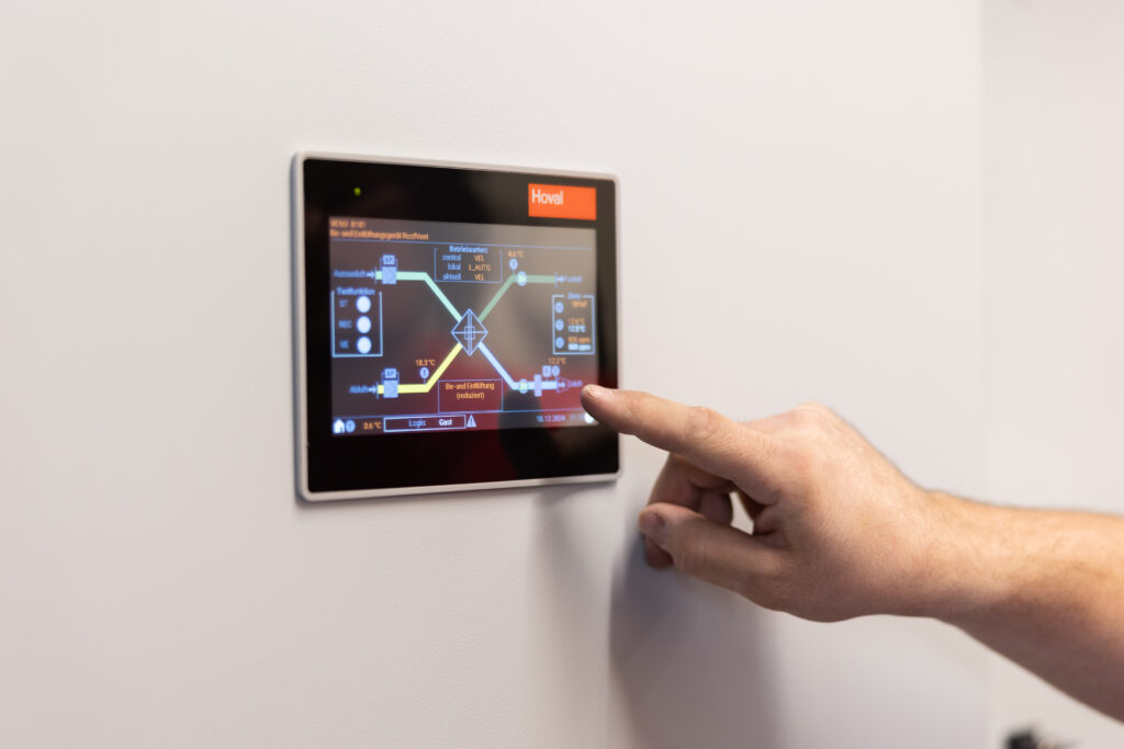 Steuerung per Knopfdruck: Regelung Top Tronic.