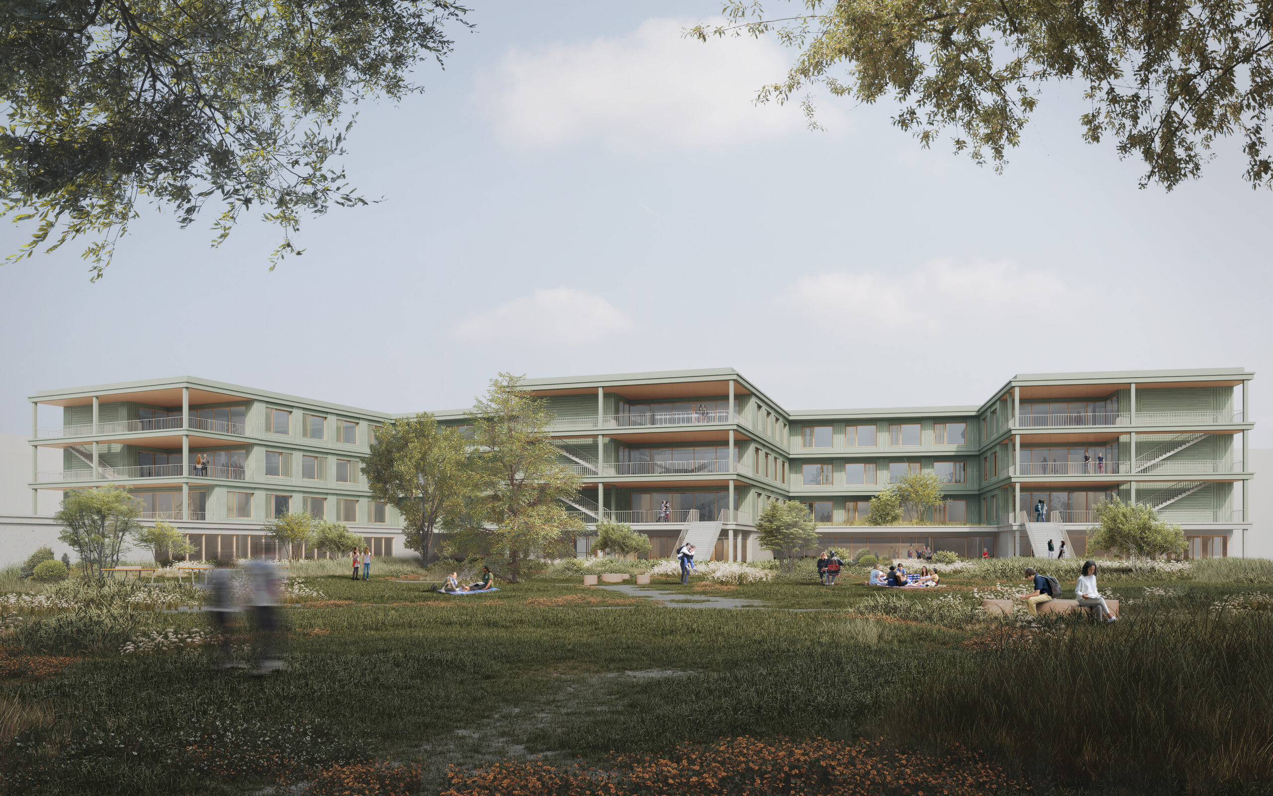 Seestadt Aspern: AHS-Standort mit Klimaaktiv-Gold-Zertifizierung