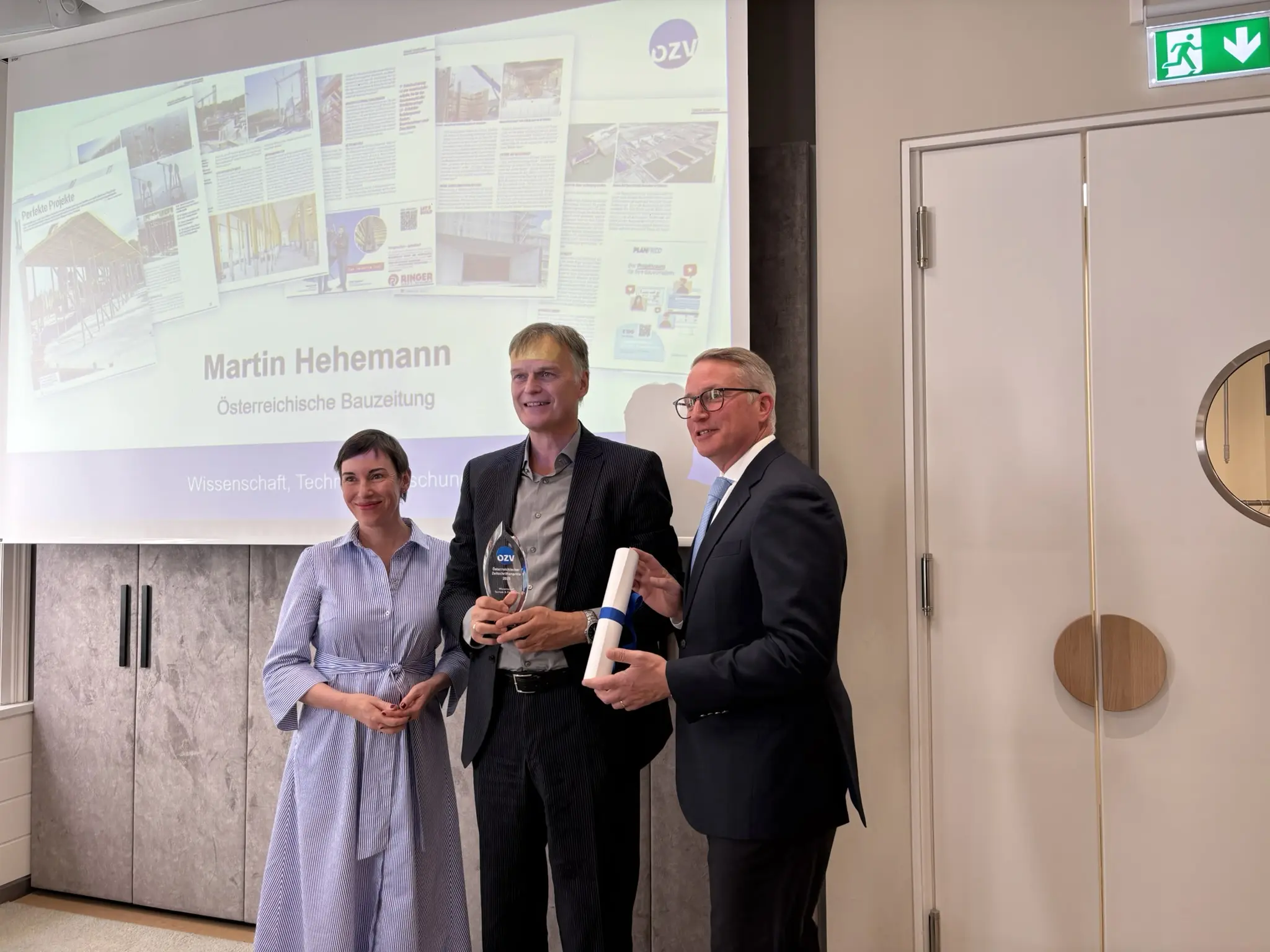 Österreichischer Zeitschriftenpreis: Bauzeitung-Chefredakteur Martin Hehemann ausgezeichnet