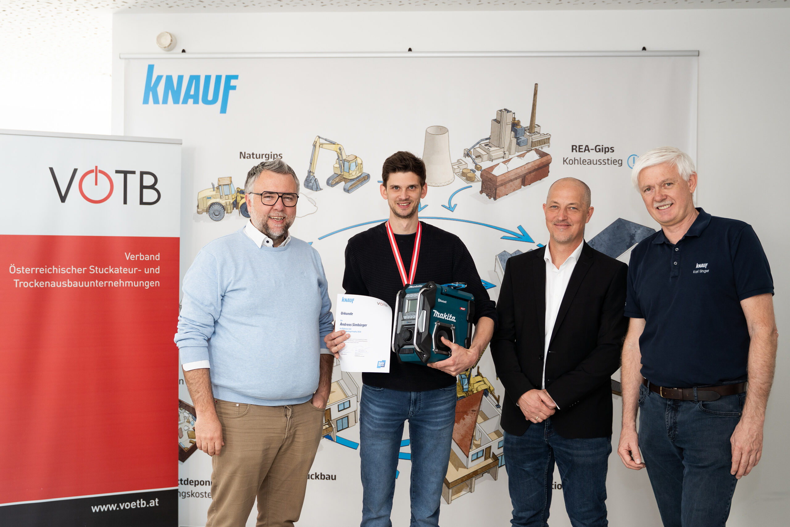 VÖTB-Lehrlingstrophy bei Knauf
