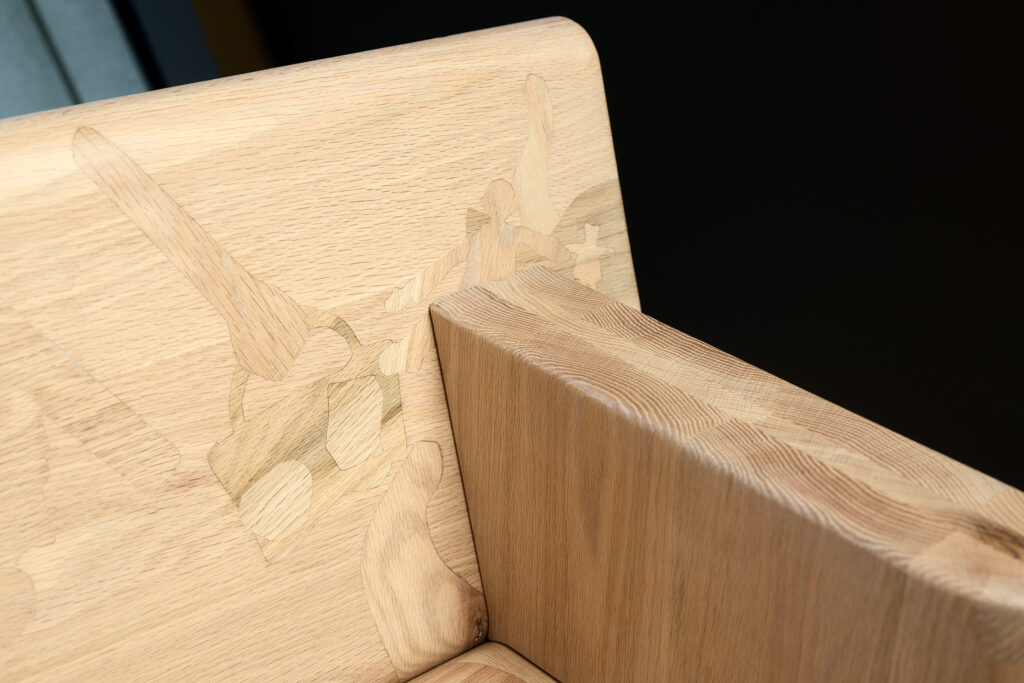 Detail der V&A Bench.