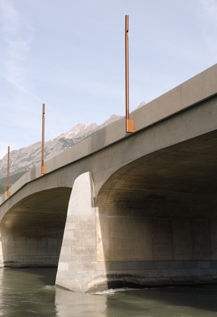 Die neue Steinbrücke in Schwaz.