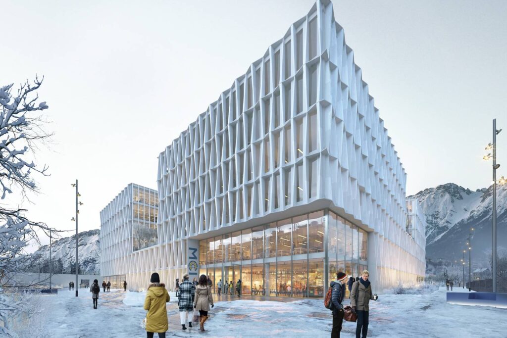 MCI-Wings-Aussenansicht: das Projekt von Henning Larsen 