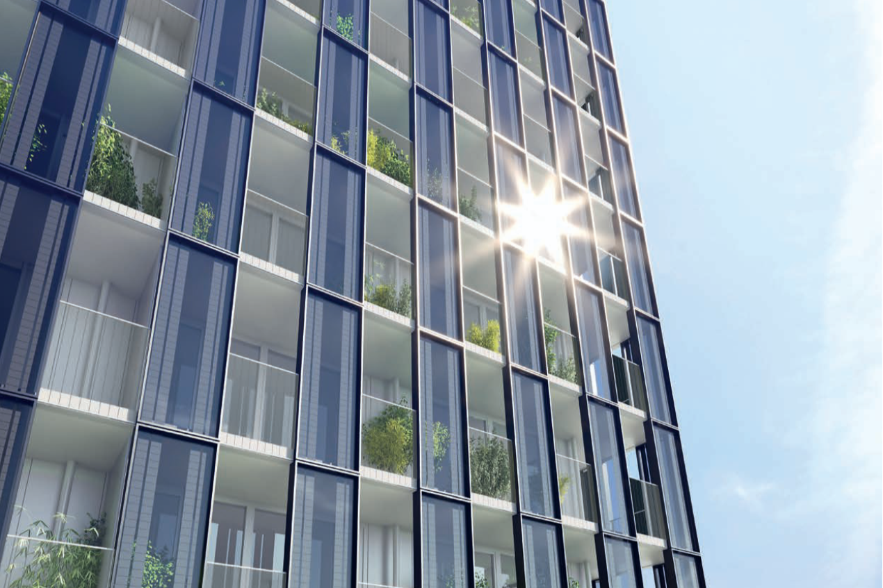 Ein Hochhaus als Kraftwerk