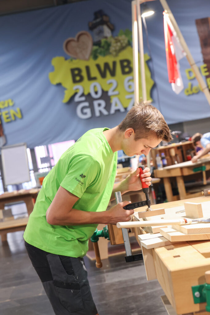 Volle Konzentration war gefragt beim 65. BLW der Tischler in Graz.