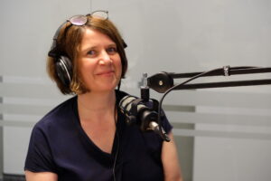 Anneke Essl im Podcast Studio