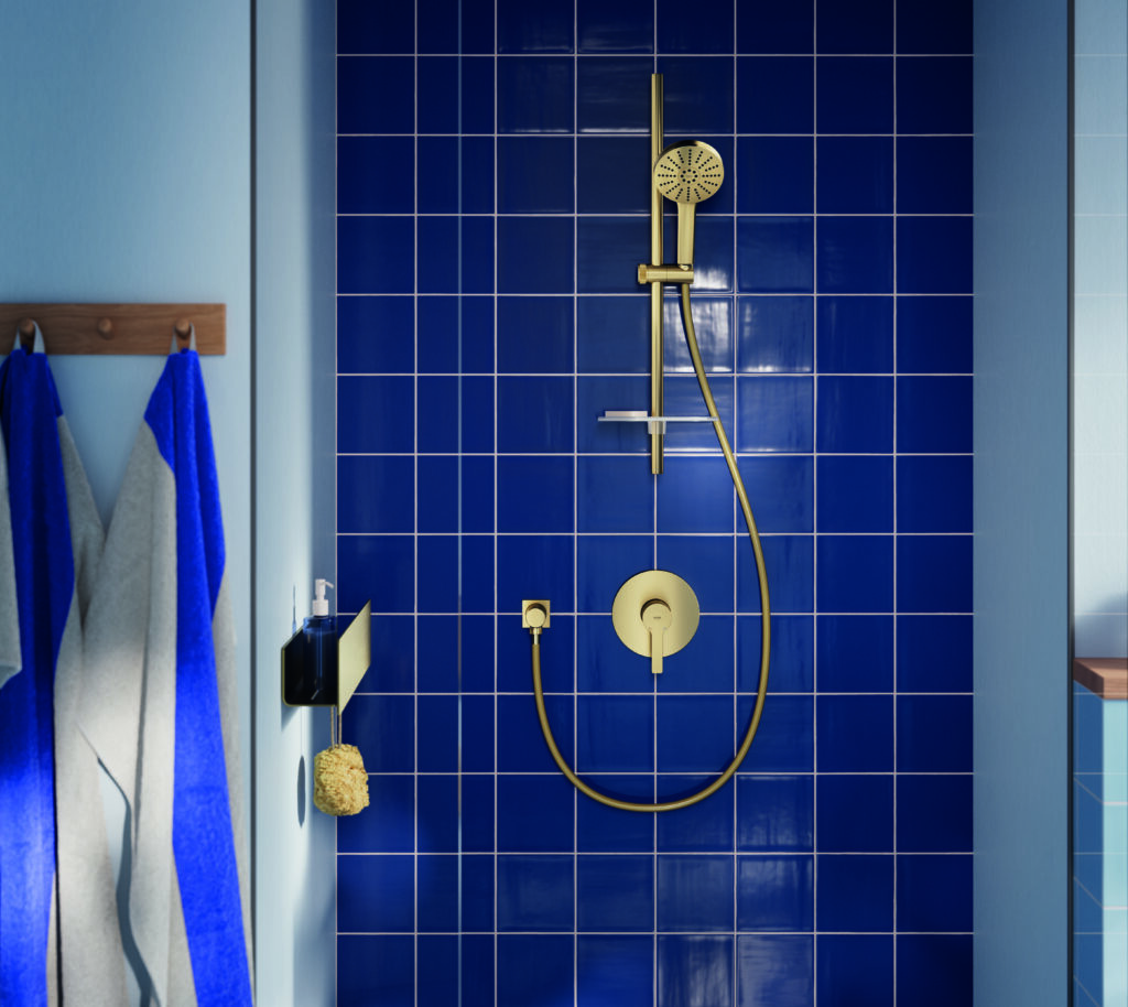 Duschset Cool Sunrise gebürstet aus der Kollektion Lineare von Grohe