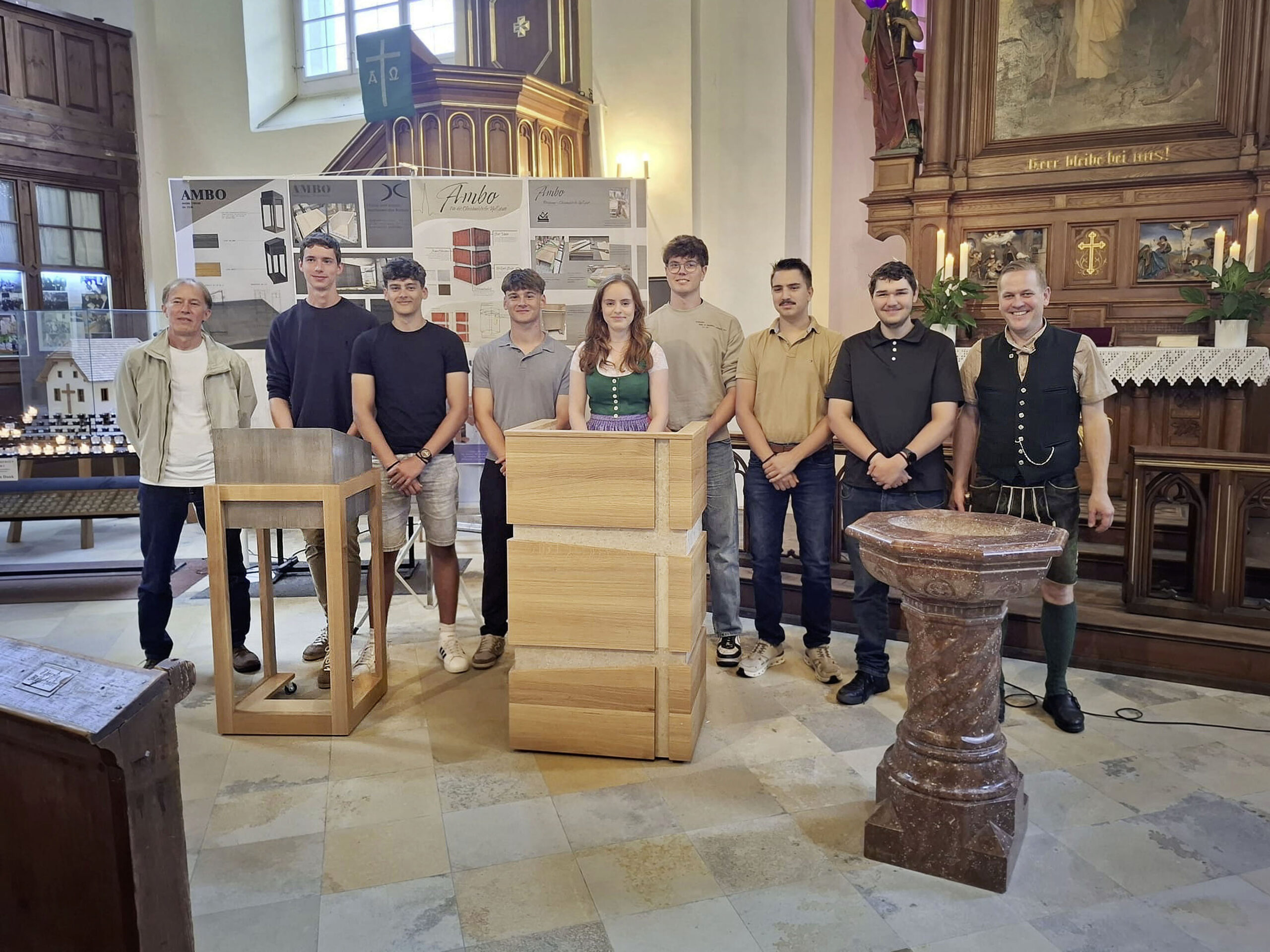 Von der Schulbank in den Kirchenraum