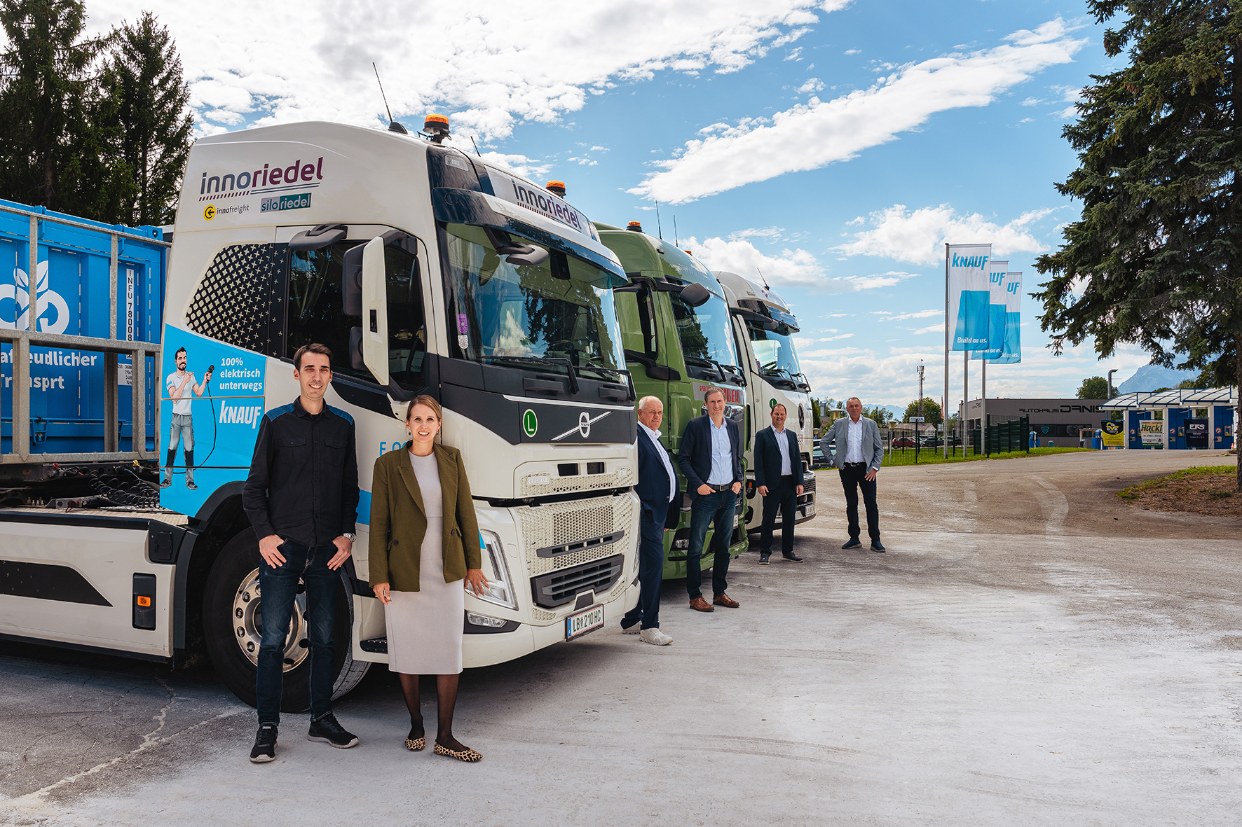 Knauf setzt auf saubere Transporte