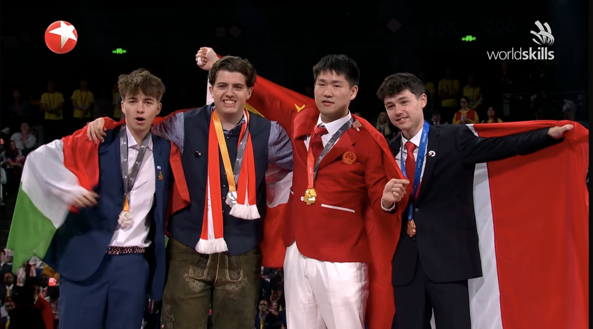 Maler Luca Ladler holt Silber in Shangai